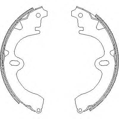 WOKING Z400800 Комплект тормозных колодок