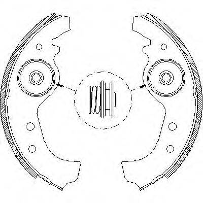WOKING Z401501 Комплект тормозных колодок