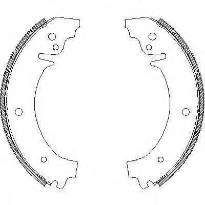 WOKING Z402600 Комплект тормозных колодок