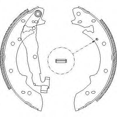 WOKING Z402700 Комплект тормозных колодок