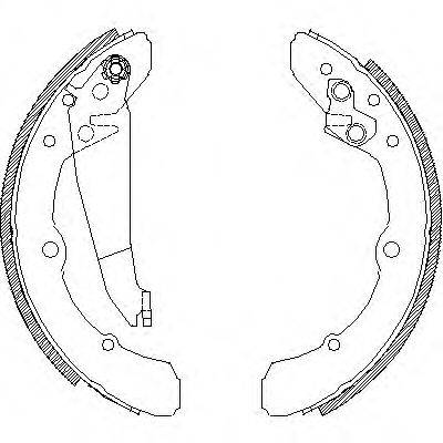 WOKING Z404800 Комплект тормозных колодок