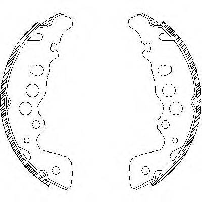 WOKING Z404900 Комплект тормозных колодок