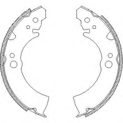 WOKING Z406600 Комплект тормозных колодок