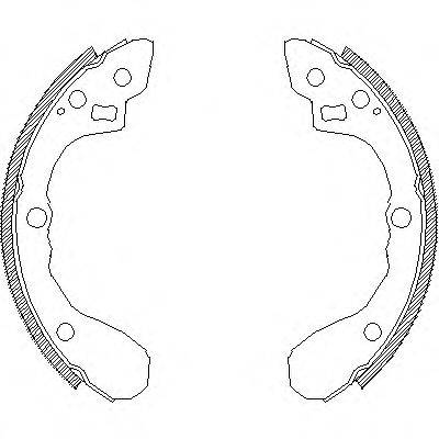 WOKING Z408000 Комплект тормозных колодок