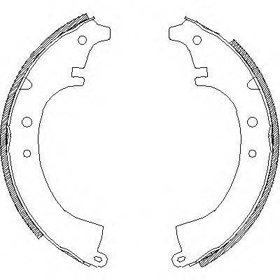 WOKING Z408700 Комплект тормозных колодок