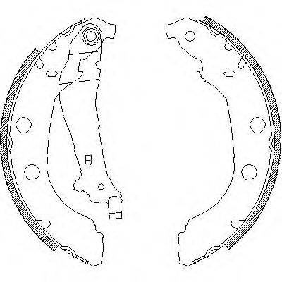 WOKING Z409200 Комплект тормозных колодок