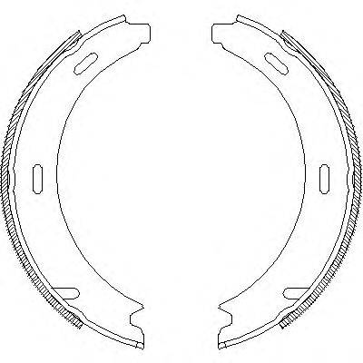 WOKING Z409301 Комплект тормозных колодок, стояночная тормозная система
