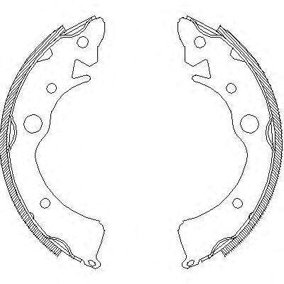 WOKING Z409600 Комплект тормозных колодок