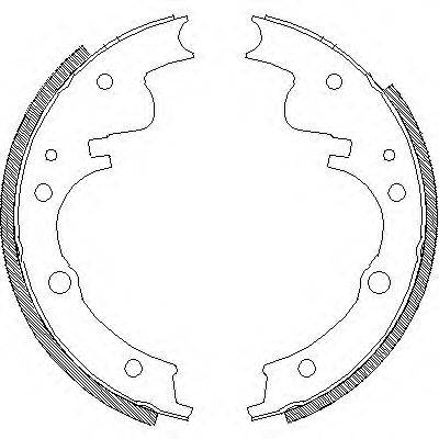 WOKING Z410400 Комплект тормозных колодок