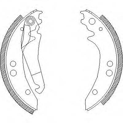 WOKING Z413600 Комплект тормозных колодок