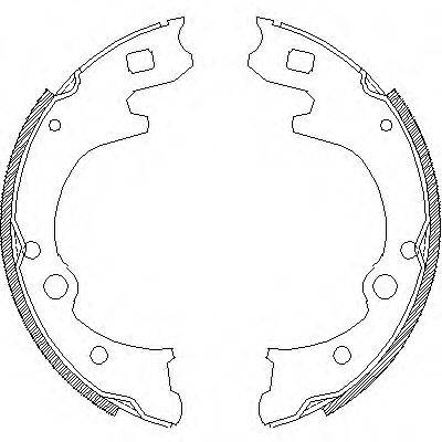 WOKING Z415000 Комплект тормозных колодок