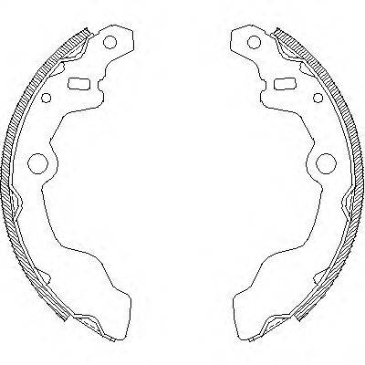 WOKING Z416400 Комплект тормозных колодок