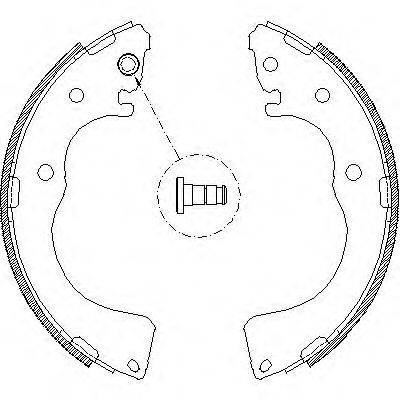 WOKING Z417100 Комплект тормозных колодок