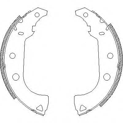 WOKING Z417600 Комплект тормозных колодок