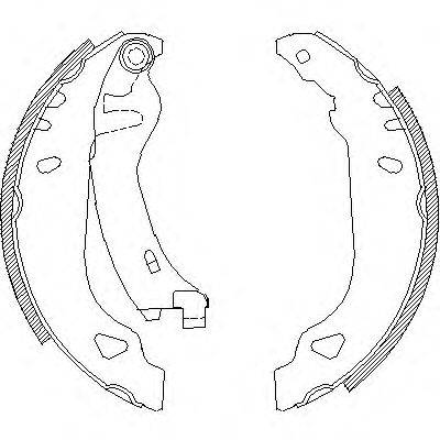 WOKING Z417901 Комплект тормозных колодок