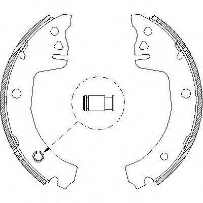 WOKING Z419800 Комплект тормозных колодок
