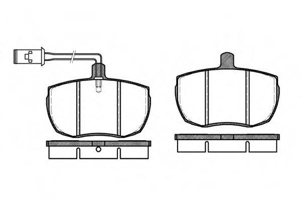 WOKING P156311 Комплект тормозных колодок, дисковый тормоз