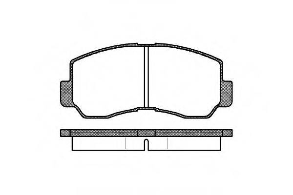 WOKING P194340 Комплект тормозных колодок, дисковый тормоз