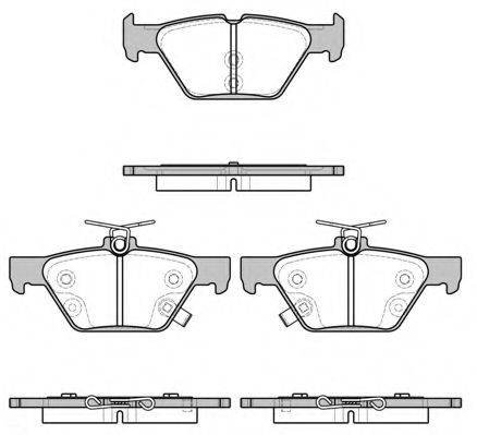 WOKING P1738302 Комплект тормозных колодок, дисковый тормоз