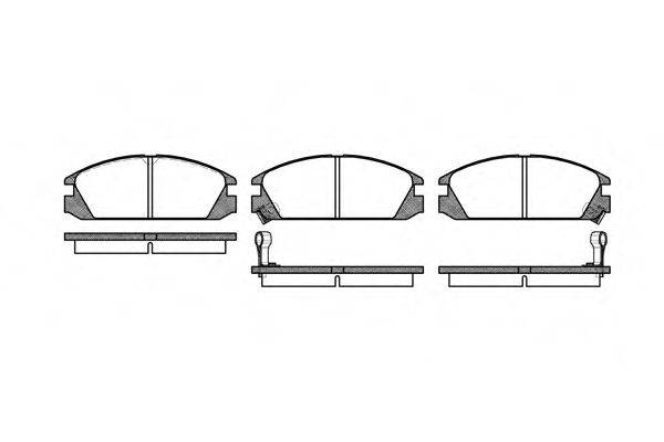 WOKING P328302 Комплект тормозных колодок, дисковый тормоз