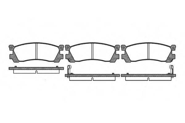 WOKING P348302 Комплект тормозных колодок, дисковый тормоз