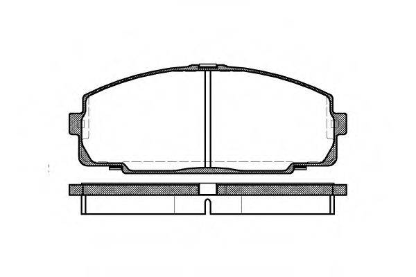 WOKING P521300 Комплект тормозных колодок, дисковый тормоз