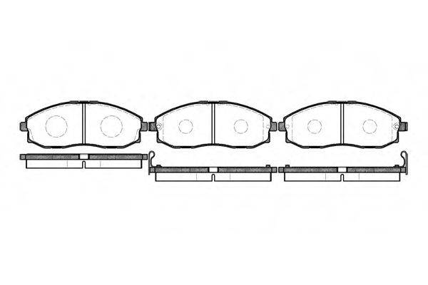 WOKING P603302 Комплект тормозных колодок, дисковый тормоз