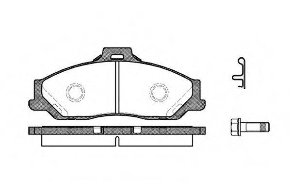 WOKING P630301 Комплект тормозных колодок, дисковый тормоз