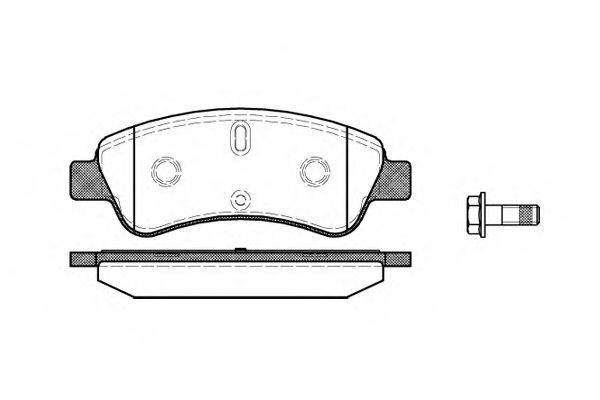 WOKING P940310 Комплект тормозных колодок, дисковый тормоз