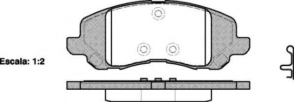 WOKING P904320 Комплект тормозных колодок, дисковый тормоз