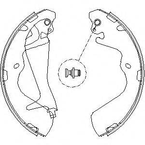 WOKING Z421500 Комплект тормозных колодок