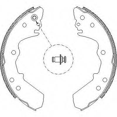 WOKING Z430800 Комплект тормозных колодок