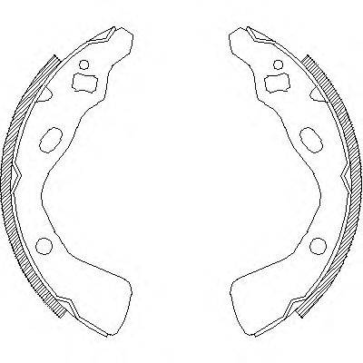 WOKING Z438200 Комплект тормозных колодок
