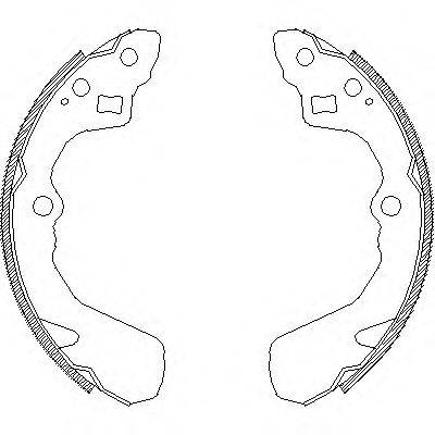 WOKING Z438600 Комплект тормозных колодок