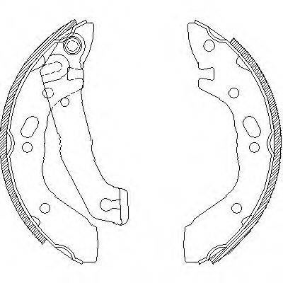 WOKING Z440100 Комплект тормозных колодок