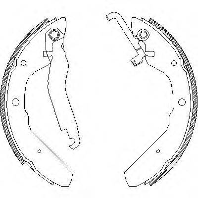 WOKING Z440300 Комплект тормозных колодок
