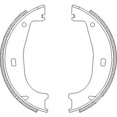 WOKING Z440600 Комплект тормозных колодок, стояночная тормозная система