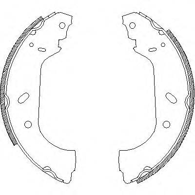 WOKING Z441700 Комплект тормозных колодок