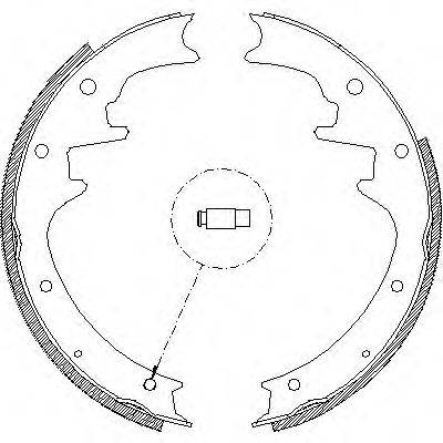 WOKING Z442300 Комплект тормозных колодок