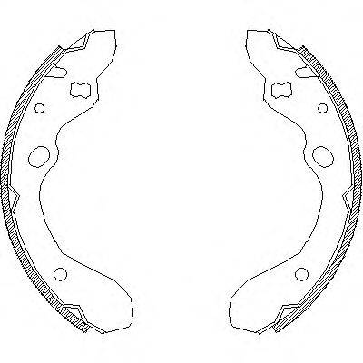 WOKING Z464300 Комплект тормозных колодок