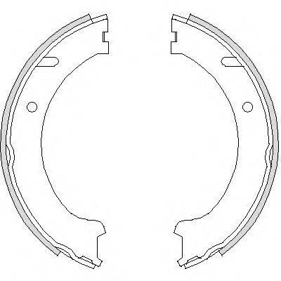 WOKING Z474100 Комплект тормозных колодок, стояночная тормозная система