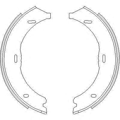 WOKING Z474500 Комплект тормозных колодок, стояночная тормозная система