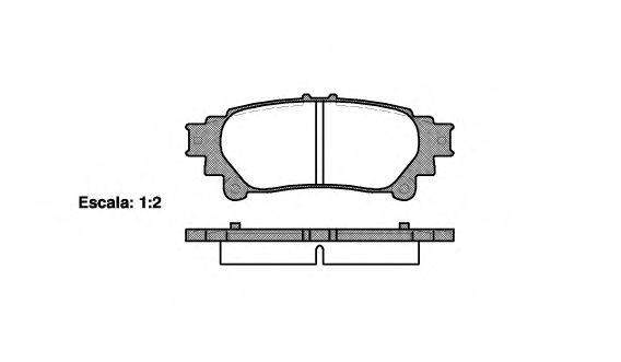 WOKING P1295300 Комплект тормозных колодок, дисковый тормоз