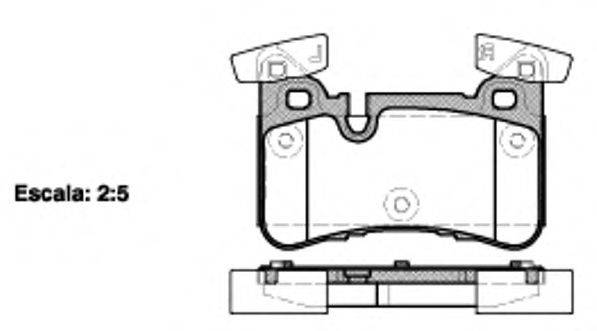 WOKING P1529300 Комплект тормозных колодок, дисковый тормоз