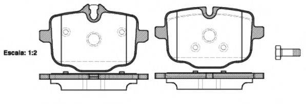 WOKING P1533300 Комплект тормозных колодок, дисковый тормоз