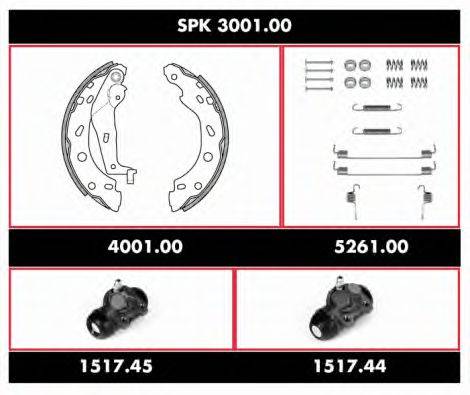 WOKING SPK300100 Комплект тормозов, барабанный тормозной механизм