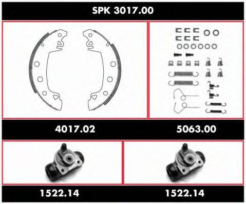 WOKING SPK301700 Комплект тормозов, барабанный тормозной механизм