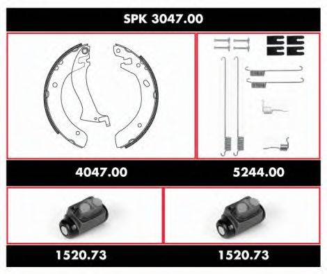WOKING SPK304700 Комплект тормозов, барабанный тормозной механизм