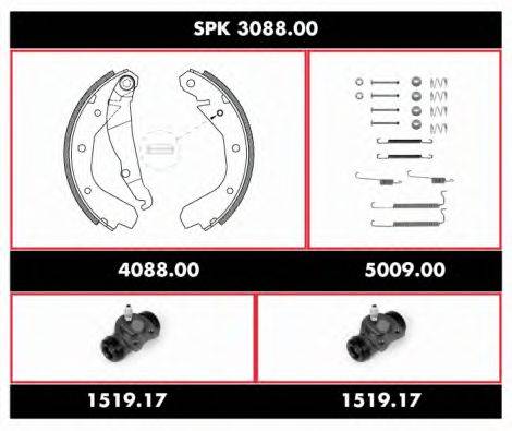 WOKING SPK308800 Комплект тормозов, барабанный тормозной механизм