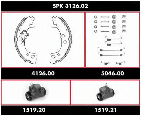 WOKING SPK312602 Комплект тормозов, барабанный тормозной механизм